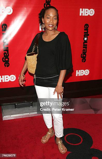 Actress Sonja Sohn attends The Fourth Season Premiere of "Entourage" presented by HBO at the Ziegfeld Theatre on June 14, 2007 in New York City.