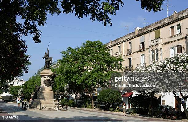 General view of Eivissa Old Town on June 7, 2007 in Spain Ibiza. Ibiza remains one of the world's top holiday destinations for young people from...