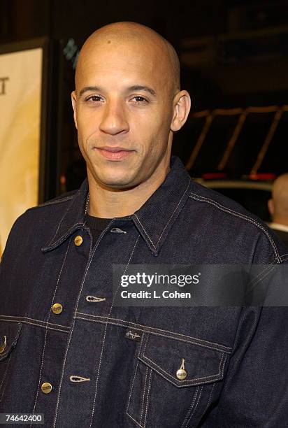 Vin Diesel at the Mann's Chinese in Hollywood, Ca