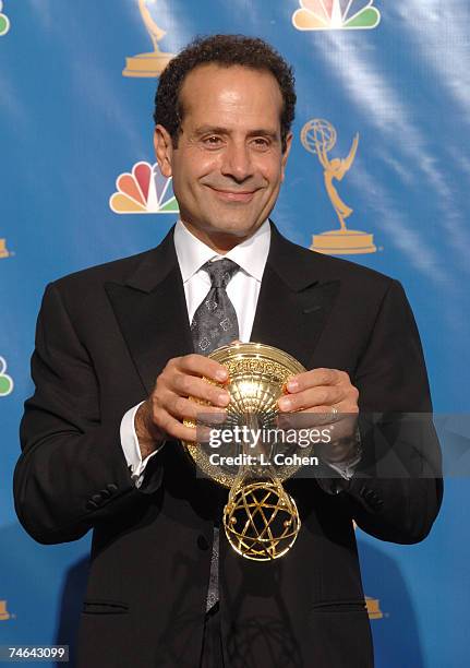 Tony Shalhoub, winner Outstanding Lead Actor in a Comedy Series for ?Monk? at the Shrine Auditorium in Los Angeles, California