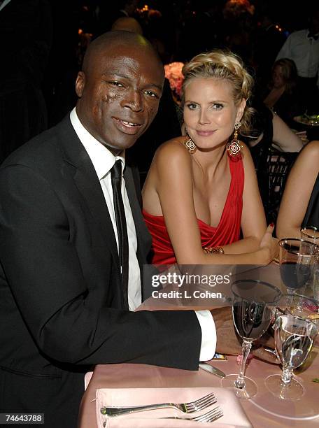 Seal and Heidi Klum at the Shrine Auditorium in Los Angeles, California