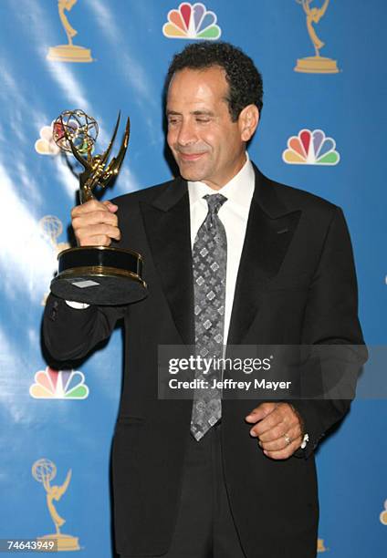 Tony Shalhoub, winner Outstanding Lead Actor in a Comedy Series for ?Monk? at the Shrine Auditorium in Los Angeles, California