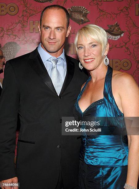 Christopher Meloni and wife Sherman at the Pacific Design Center in West Hollywood, California