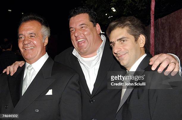 Tony Sirico, Steve Schirripa and Michael Imperioli at the Pacific Design Center in West Hollywood, California