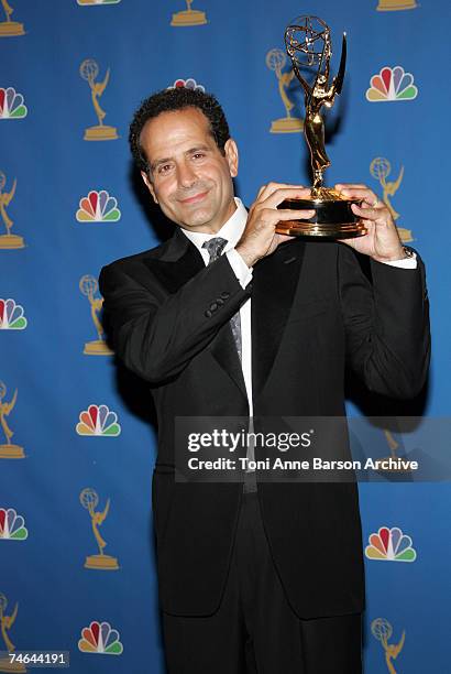 Tony Shalhoub, winner Outstanding Lead Actor in a Comedy Series for ?Monk? at the Shrine Auditorium in Los Angeles, California