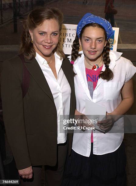 Kathleen Turner & daughter during 2003 Tribeca Film Festival - "Down With Love" World Premiere at the Tribeca Performing Arts Center, 199 Chambers...