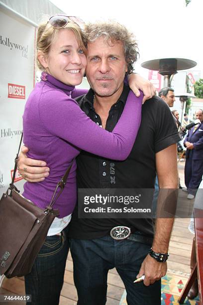 Renzo Rosso with his daughter Alessia Rosso at the Diesel Founder Renzo Rosso Signs His Book "Fifty" A Retrospective of Diesel at The Hollywood Style...