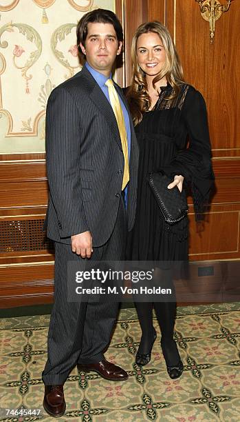 Donald Trump Jr and Vanessa Trump at the The Pierre in Manhattan, New York