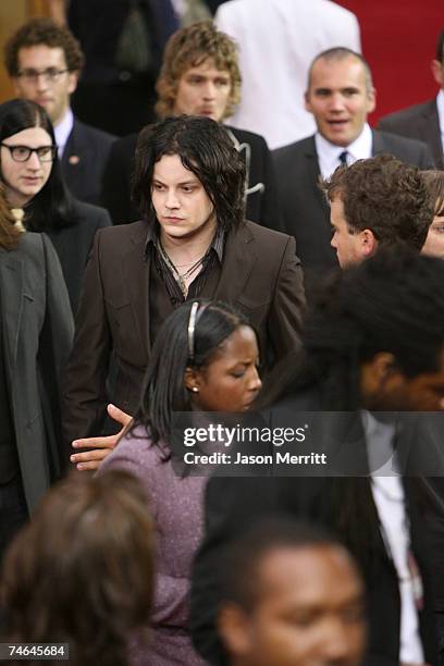 Jack White of The Raconteurs at the 2006 MTV Video Music Awards - MTV News Red Carpet at Radio City Music Hall in New York City, New York.
