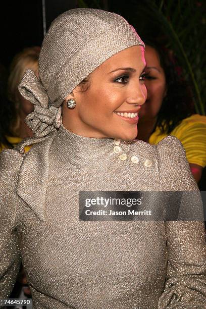 Jennifer Lopez at the 2006 MTV Video Music Awards - MTV News Red Carpet at Radio City Music Hall in New York City, New York.