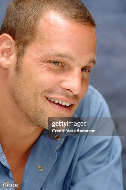 Justin Chambers during "Grey's Anatomy" Press Conference with Ellen Pompeo, Patrick Dempsey, Sandra Oh, Katherine Heigl, Justin Chambers, Sara...