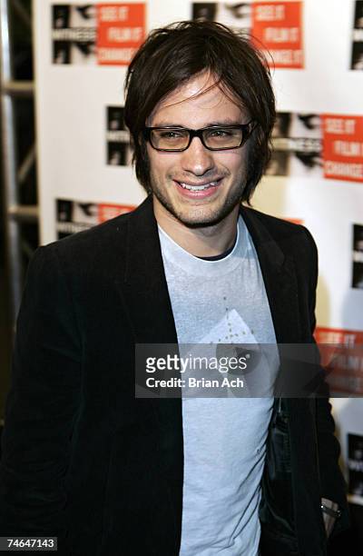 Gael Garcia Bernal during The Second Annual Dinner and Concert to Benefit WITNESS Co-Hosted by WITNESS Founder Peter Gabriel and Gael Garc?a Bernal...