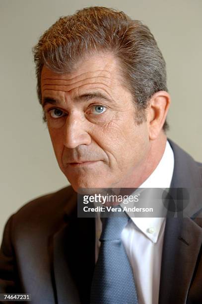 Mel Gibson during "Apocalypto" Press Conference with Mel Gibson at the Four Season Beverly Hills in Beverly Hills, California, California.