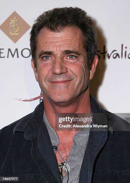 Mel Gibson, director in Hollywood, California