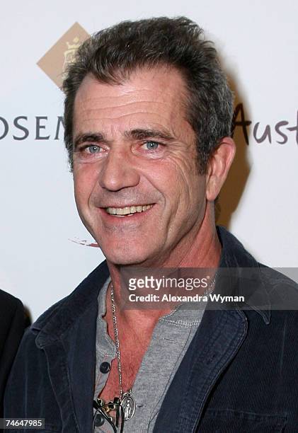 Mel Gibson, director in Hollywood, California