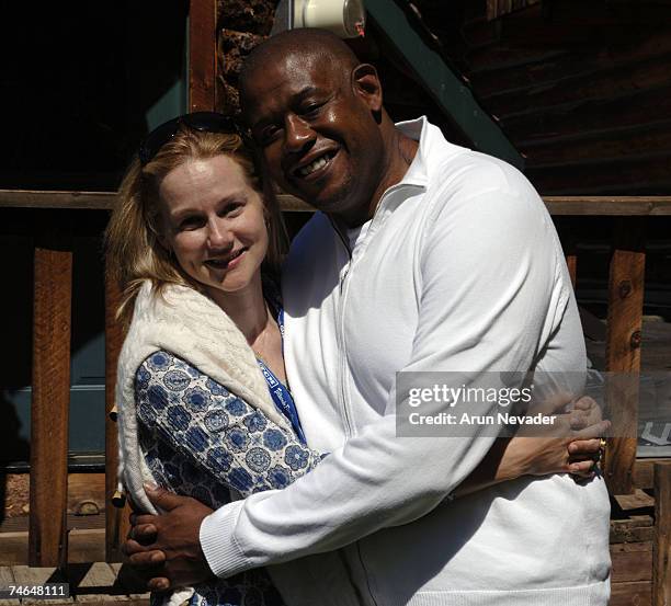 Laura Linney and Forest Whitaker at the Skyline Ranch in Telluride, Colorada