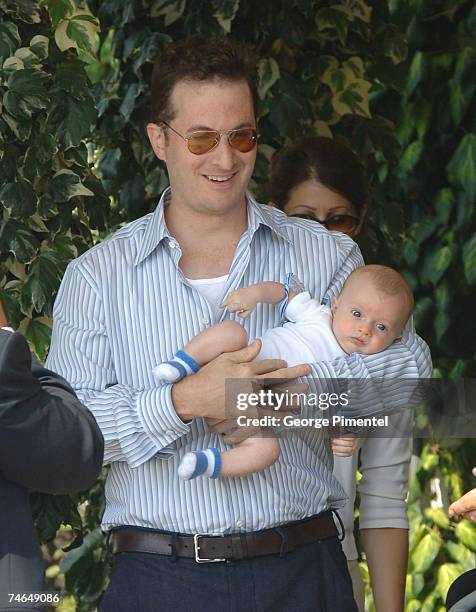 Darren Aronofsky and Henry Chance Aronofsky in Venice, Italy.