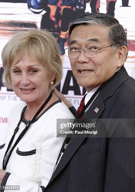 Danealia Mineta and Norman Mineta at the The Uptown Theater in WASHINGTON, DC