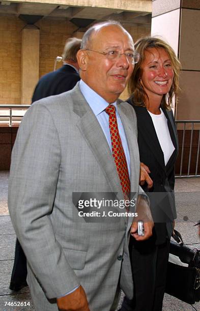 Senator Alfonse D'Amato and guest at the Walter Reade Theatre at Lincoln Center in New York City, New York