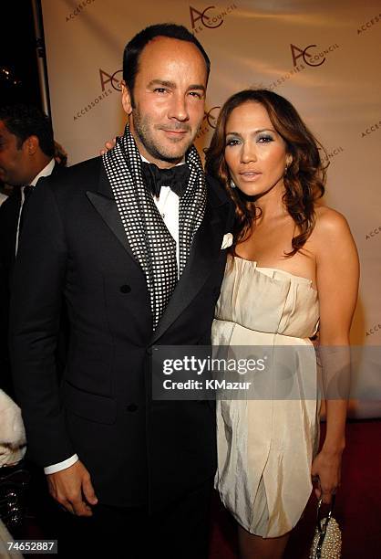 Tom Ford and Jennifer Lopez at the Cipriani 42nd Street in New York City, New York