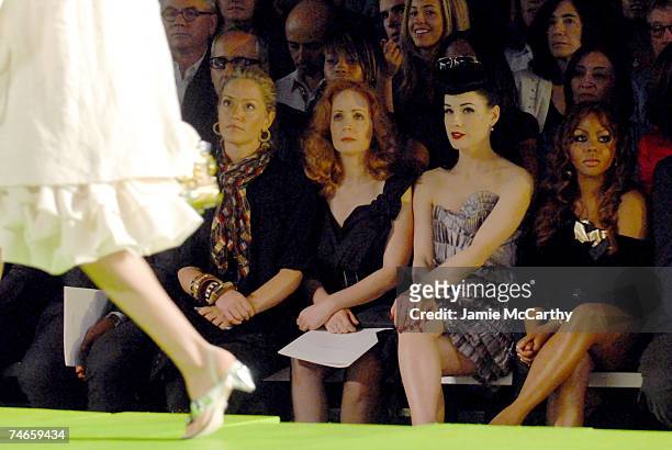 Dita Von Teese and Lil' Kim at the New York State Armory in New York City, New York