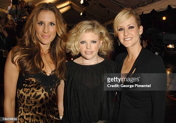 Emily Robison, Natalie Maines and Martie Maguire of The Dixie Chicks at the Roy Thompson Hall in Toronto, Canada.