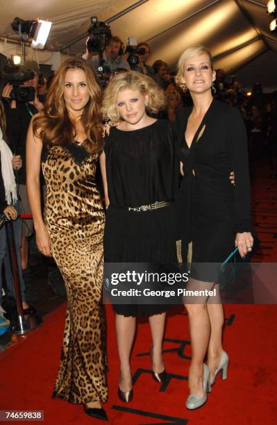 Emily Robison, Natalie Maines and Martie Maguire of The Dixie Chicks at the Roy Thompson Hall in Toronto, Canada.