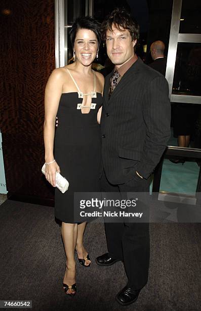 Neve Campbell and John Light at the Tiffany & Co, Old Bond Street in London, United Kingdom.