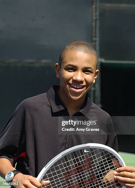 Tequan Richmond at the Los Angeles Tennis Club in Hancock Park in Los Angeles, California