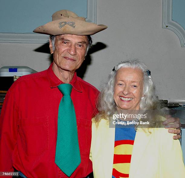 Larry Storch and Noel Neill at the Holy Cross School in New York City, New York