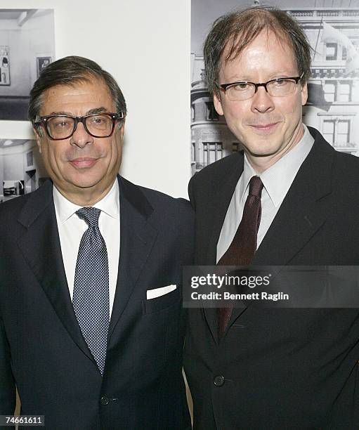 Bob Colacello and Ric Burns the Director of "Andy Warhol: A Documentary Film" at the The Museum of Modern Art in New York City, New York