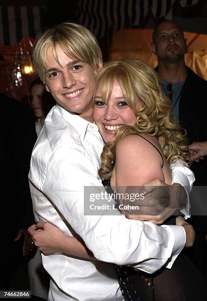 Aaron Carter & Hilary Duff at the The El Capitan Theater in Hollywood, CA