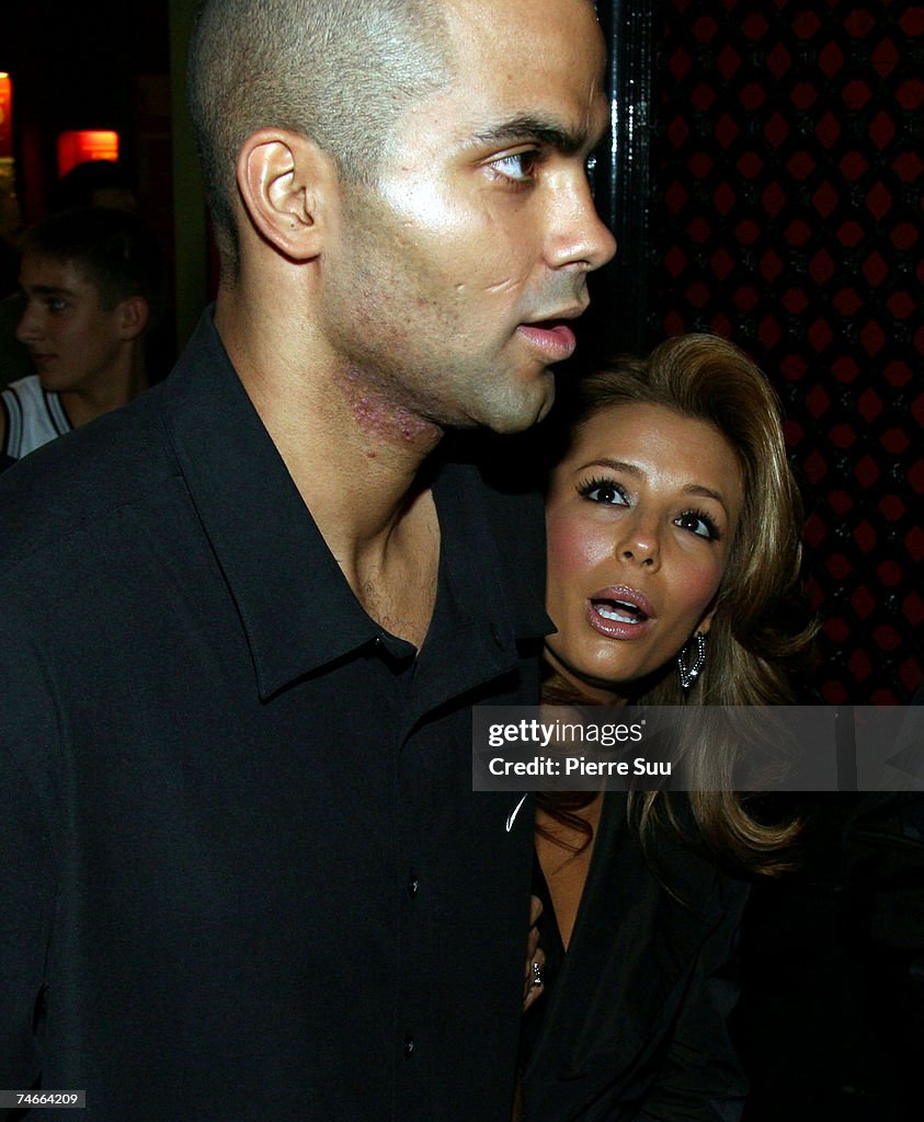 Tony Parker and Eva Longoria Sighting at the Grevin Wax Museum in Paris