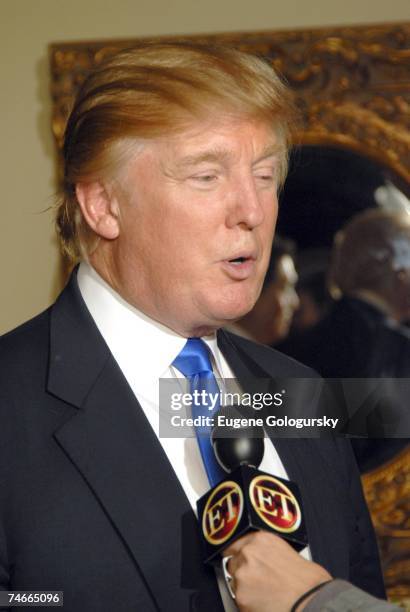 Donald Trump at the Trump Tower in New York, New York