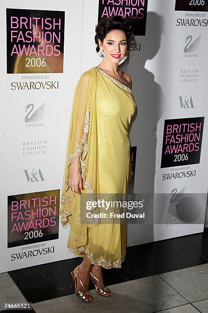 Kelly Brook at the The British Fashion Awards 2006 at V & A in London.