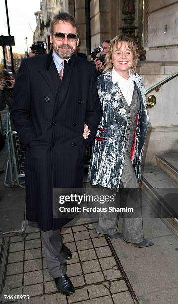 Jeremy Irons and Guest at the Fifty in London, United Kingdom.