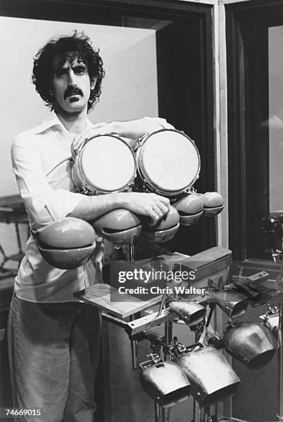 During Frank Zappa File Photos in Hollywood, Calufornia.