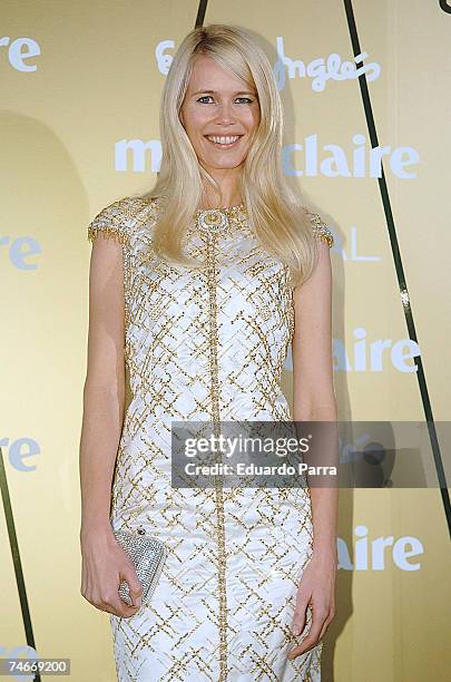 Claudia Schiffer at the Marie Claire's IV Fashion Prizes Party - November 22, 2006 at Residence of the French Ambassador in Madrid.