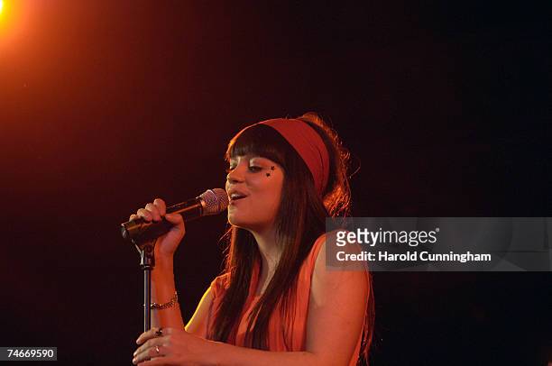 Lily Allen at the Union Chapel in London, United Kingdom.