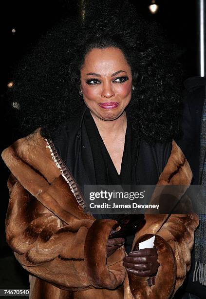 Diana Ross at the Streets of Manhattan in New York City, New York