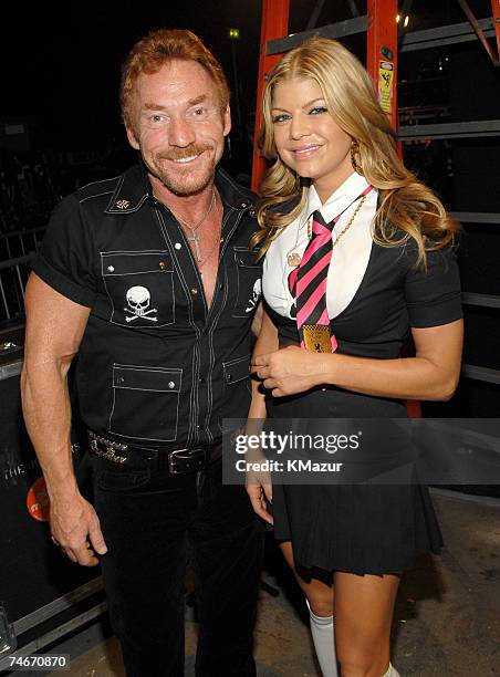 Danny Bonaduce and Fergie at the Sony Studios in Culver City, California