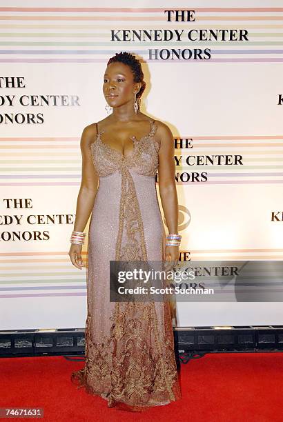 Singer India.Arie arrives at the 2006 Kennedy Center Honors Sunday night in Washington DC. The 29th Annual Kennedy Centers Honors will be broadcast...