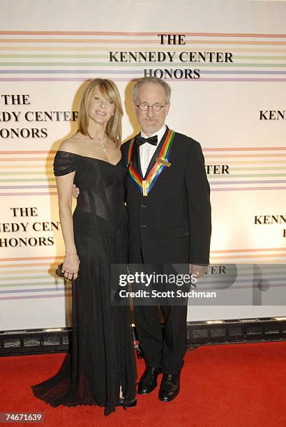 Honoree Steven Spielberg and wife Kate Capshaw in Wanda arrive at the 2006 Kennedy Center Honors Sunday night in Washington DC. The 29th Annual...