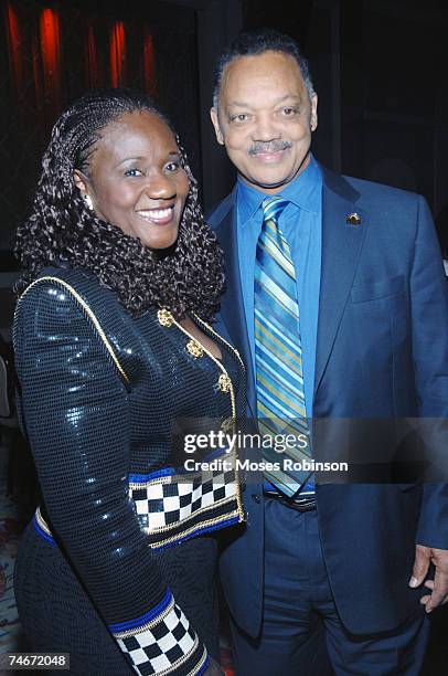 Judge Mablean Ephriam and Rev. Jesse Jackson at the Bellagio Hotel in Las Vegas, Nevada