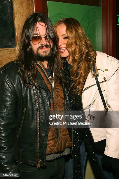 Shooter Jennings and Drea De Matteo at the Heineken Green Room in Park City, Utah