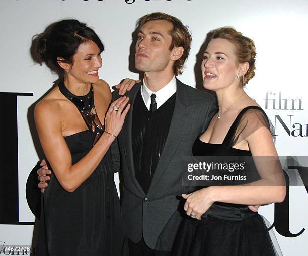 Cameron Diaz, Jude Law and Kate Winslet in London, United Kingdom.