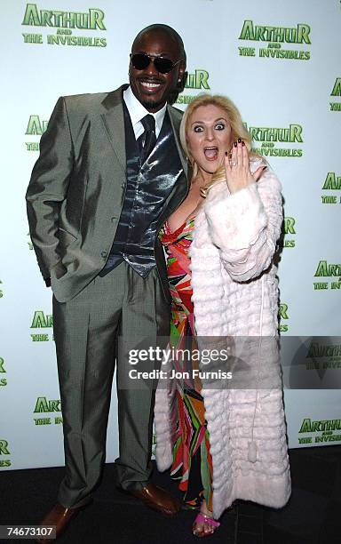 Ben Ofoedu and Vanessa Feltz at the Vue Leicester Square in London, United Kingdom.