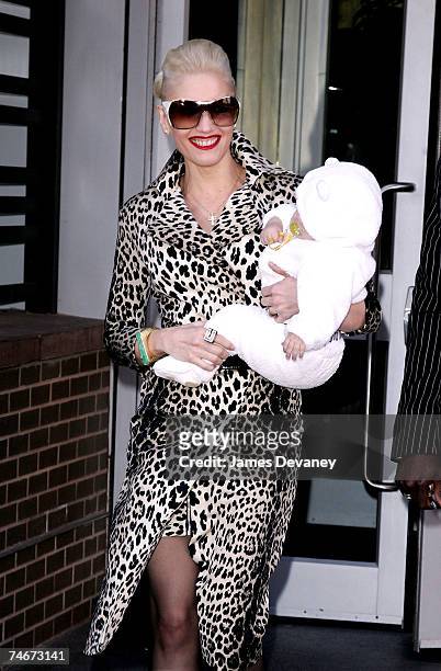 Gwen Stefani and son Kingston James at the Hotel Gansevoort in New York City, New York