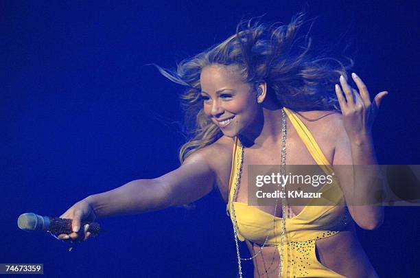 Mariah Carey at the Staples Center in Los Angeles, California