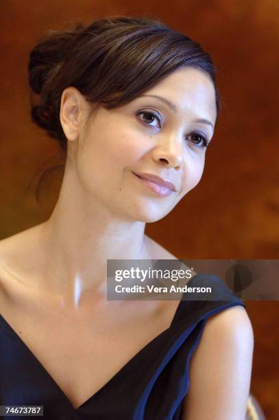 Thandie Newton during "The Pursuit of Happyness" Press Conference with Thandie Newton, Gabriele Muccino and Chris Gardner at the Waldorf Astoria in...